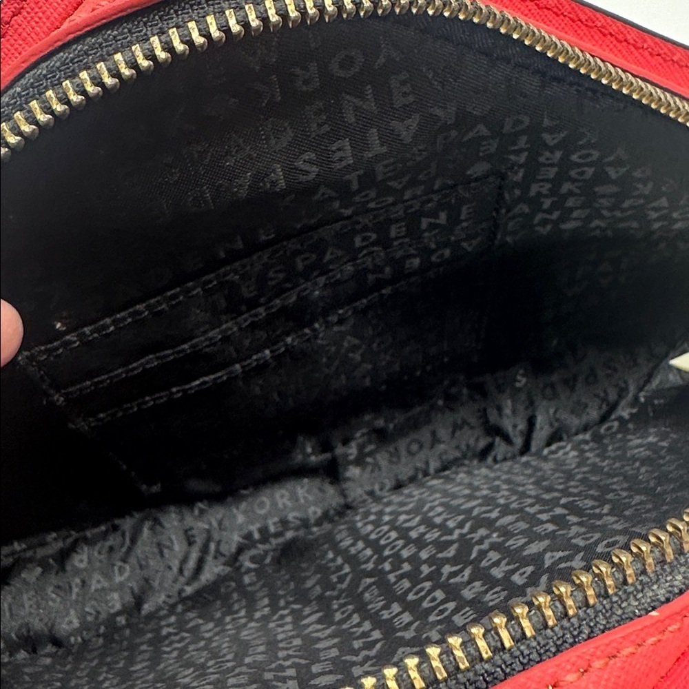 Kate Spade Watermelon Make a Splash Clutch Zip Around Iconic 3D Purse Pink Green - Picture 12 of 15